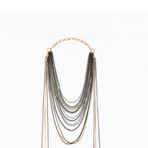 Stella and Dot layered feather necklace - Picture 2 of 10